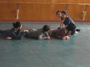 Wang mei with her dancers day 7